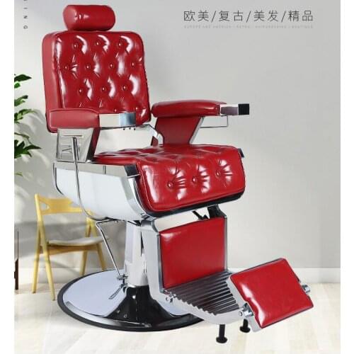 Mens oil-tipped hairdressing chairs, barber shops dedicated to hair salons, hair cutting chairs that can be lowered and shaved