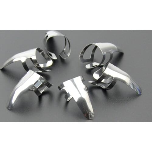 Lots of 30pcs Alice Thin 0.3mm Stainless Steel Index Finger Guitar Picks Ring Shape