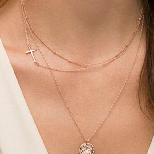 Cheap fashion jewelry fine Necklace Chain new cross With For Pendant bisuteria mujer collares etnicos friendship necklace