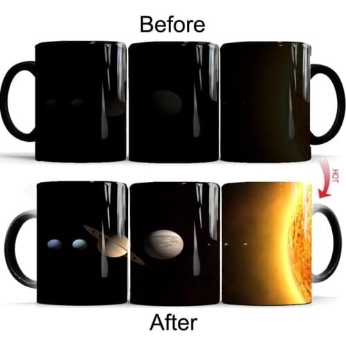 2019 New 1Pcs 350mL Milky Way Planet Magic Coffee Mug Color Changed Cup Drinkware Best Gifts for Your Friends Drop Shipping