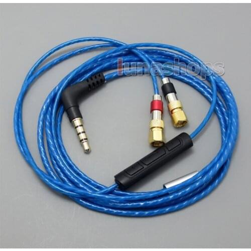 With Mic Remote Volume Cable For HiFiMan HE400 HE5 HE6 HE300 HE560 HE4 HE500 HE600 Headphone LN004985
