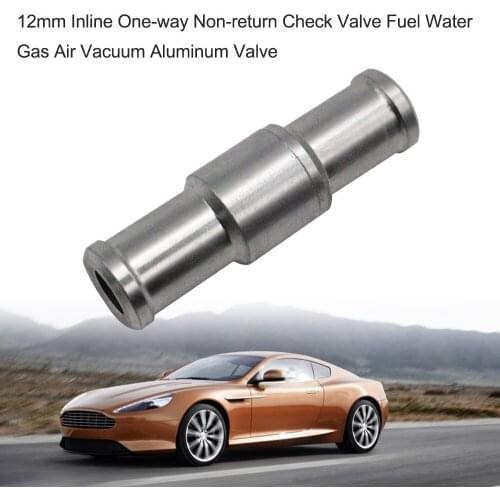 6mm 8mm 10mm 12mm Inline One-way Non-return Check Valve Fuel Water Gas Air Vacuum Aluminum Valve Car Accessories