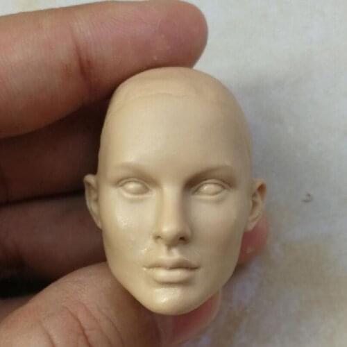 Blank Unpainted 1/6 Scale Natalie Portma Head Sculpt Black Swan Thor Girlfriend Fit 12" Figure