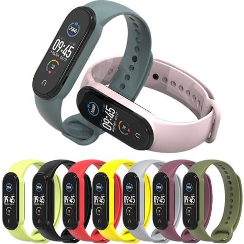 Watch Strap for Xiaomi mi band 6 5 nfc Silicone Watchband Universal Original Smart Band Sports Smart Wristband for miband 6 5