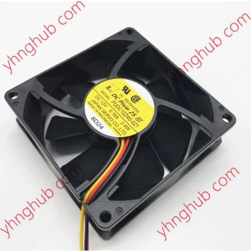 SERVO PUDC12Z4S-021 DC 12V 0.16A 80x80x25mm 3-Wire Server Cooling Fan