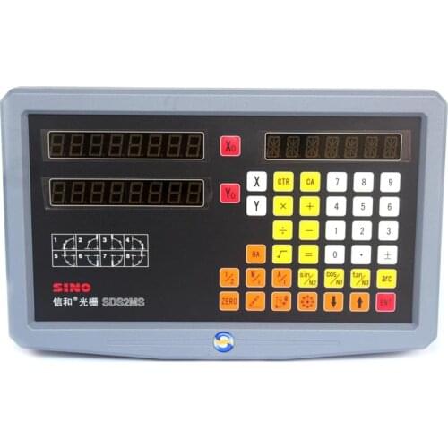 SINO 2 Axis Digital Readout Display SDS2MS DRO Counter For Lathe Milling Machine Linear Scale Encoder