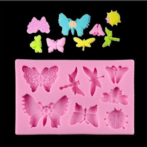 Dragonflies Cakes Molds Silicone Mold Fondant Cake Chocolate Soap Candy Biscuit Sugar Mold Baking Kitchen Accessories DIY
