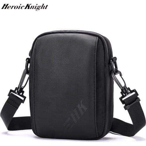 Heroic Knight Shoulder Bag Men Multifunction Waterproof Sling Bag Anti-theft Messenger Mini Crossbody Bag Fashion Travel Pouch