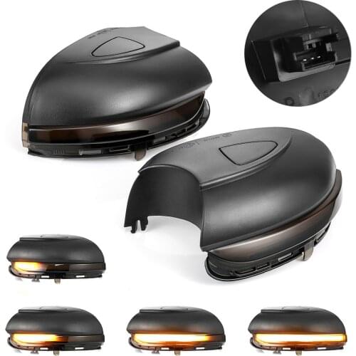 LED Dynamic Blinker Side Mirror Indicator Turn Signal Light For Volkswagen VW Golf MK6 GTI 6 R line R20 Touran Car Styling 2PCS
