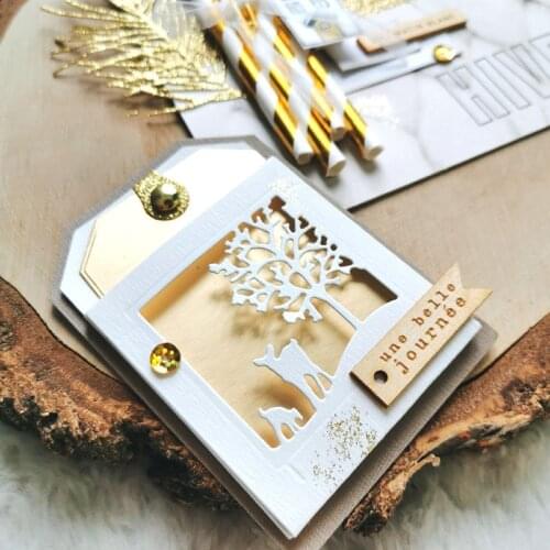 Winter Envelope Box Metal Cutting Dies Stencils for DIY Scrapbooking Decorative Embossing DIY Greeting Cards