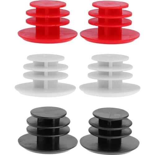 2pcs MTB Road Bicycle Handlebar Plug Plastic PVC Handle Grip Bar End Stoppers Bike Parts fit for 22mm