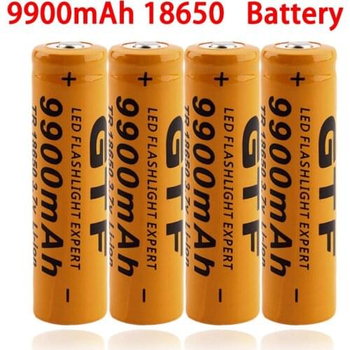 2021 new 9900 mAh 18650 lithium battery rechargeable 9900 MAH lithium battery 3.7 V strong light flashlight rechargeable battery