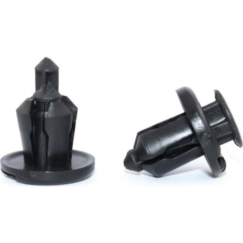50PCS 10mm Hole Black Plastic Push Rivet Door Trim Car Trunk Panel Fastener Clip For Toyota Car Styling