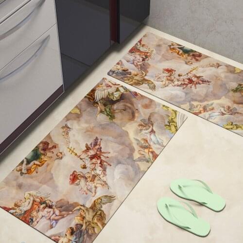 Aristocracy Floor Mat Classical Kitchen Area Rugs Living Room Bedroom Bathroom Decor Large Carpet Print Venus Disarming Cupid