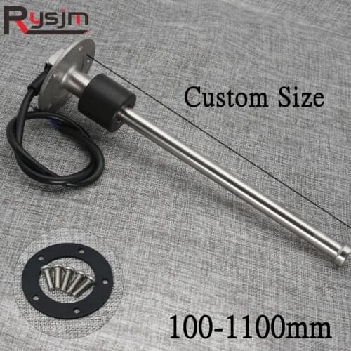 Custom size 100-1100mm Water Level Sensor Oil Liquid Tank Fuel Level Sensor For 0-190ohm 240-33ohm Fuel Gauges water tank meter