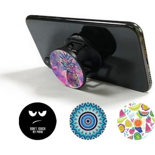 Wholesale Custom Mobile Phone Bracket Holder Stand Flexible Adjustable ABS Finger Ring Holder for iPhone Samsung Huawei Bracket