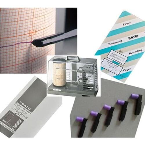 For SKSATO SigmaII 7210-00 chart paper 7210-62 sk1681540 7 day Chart for Sigma II Thermohygrographs 31day 7210-64