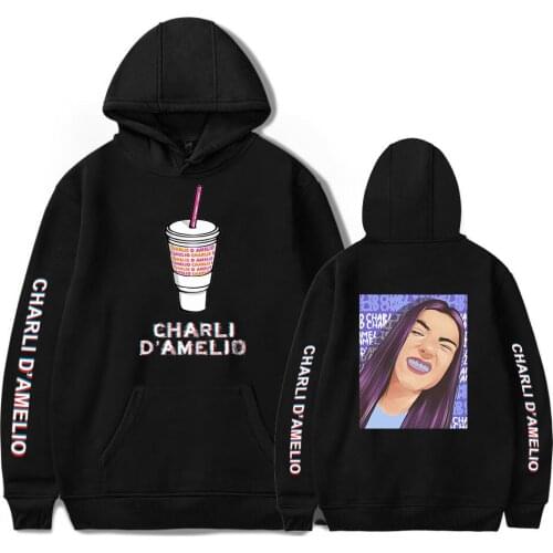 Hot Sale Charli Damelio Merch Hoodies Sweatshirts Men/Women Autumn Winter Hooded Harajuku Boy/Girl Hip Hop Fashion Clothing