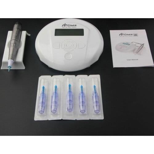 High Quality Permanent Makeup Machine Artmex V6 Eye Brow Lip Rotary Pen MTS PMU System With 5pcs Tattoo Needle Gift