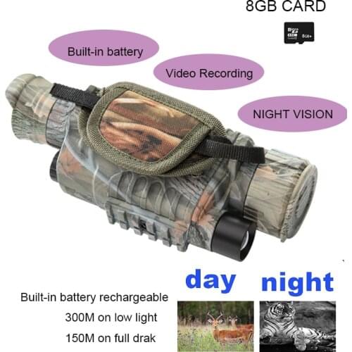 P15S Night vision monoculars Digital Night Vision monoculars with Infrared Night Vision with 8 Memory Card night vision device