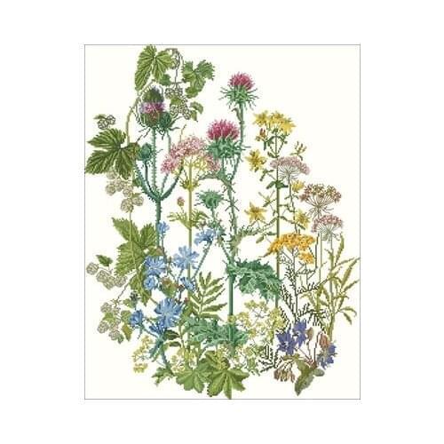 TG_424-Wildflower Needlework,For Embroidery,DIY 14CT Unprinted Arts Cross stitch kits Set Cross-Stitching Home Decor