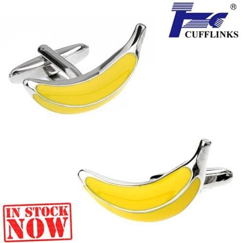 New Arrival Banana Cufflink Cuff Link 2 Pairs Free Shipping TZG Brand