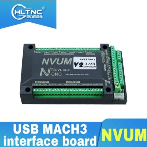 NVUM USB interface mach3 control board 3/4/5/6 axis engraving machine controller CNC machine tool control CNC