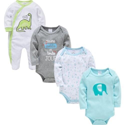 Honeyzone Hot Sale Tutine Neonato Boy Jumpsuit Set Ubranka Dla Niemowlat Toddler Full Sleeve Overalls Animal Print Baby Romper