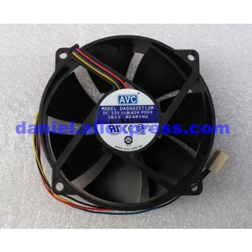 Original 9025 round 4-wire ball cooling fan da09025t12m 0.42a