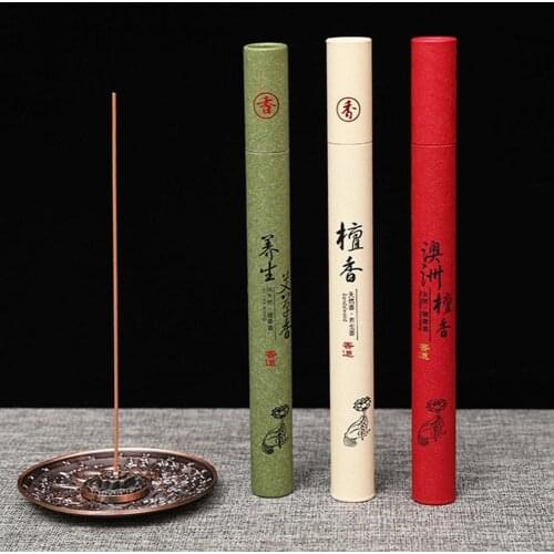1 Box Incense Sandalwood Incense Natural 21CM Home Meditation Sticks Buddha Indoor Incense Incense Ceremony Purification St S6M0