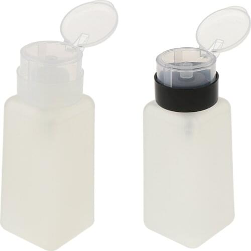 2pcs Empty Press Pump Bottle-Lockable Pump Head Prevents Mess And Spills Out