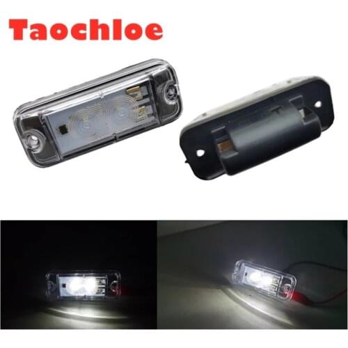 2X truck parts For Mercedes Benz Vario Axor Econic Position Lamp White 0028200056 For Axor cabin roof lamp