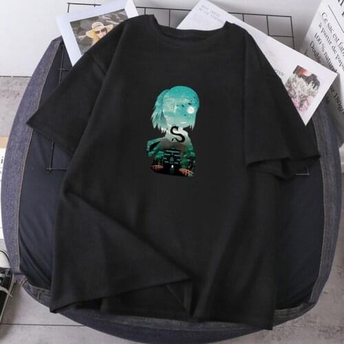 Short Sleeve O-neck Female Tees Japan Spirited Away Anime Woman T-shirts Summer Hip Hop Tops Fashion K-pop 2021 Ladies Clothing