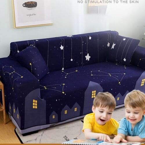 Star patterns Living room home European style sofa cover polyester fiber modern elastic corner sofa cover 1/2/3/4 seat