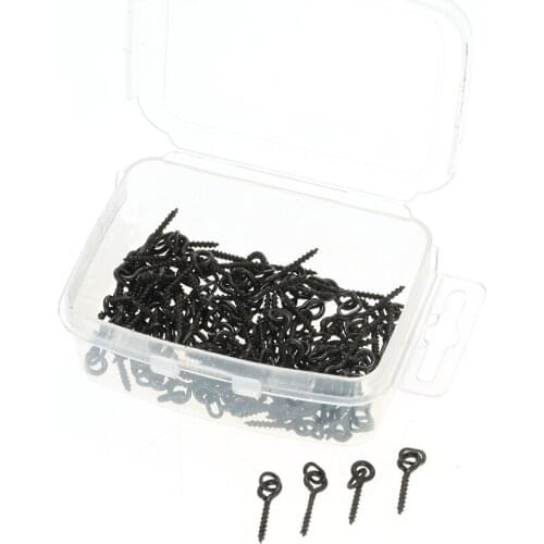 100pcs 14mm Fishing Boilies Bait Screws with Link Loops Swivel Carp Fish Lures Terminal Rig Pop Ups Tackle Carp Fishing Pesca