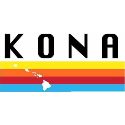 13cm x 6.3cm for Kona Hawaii Character Decal Scratch-Proof Refrigerator Personality Car Sticker Bumper Trunk Graphics