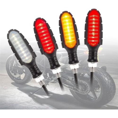 16 LED Lights Universal Motorcycle Turn Signal for Motorcycles ATVs and Street Bikes 4PCS/Set Indicators Signal Lights Yaillight