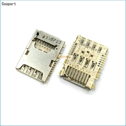 2pcs/lot Coopart New SIM Card SD TF Card Socket Holder Tray Slot for LG G3 D855 F400 LGG3 F350LKS D858 D857 G4 H818 F260