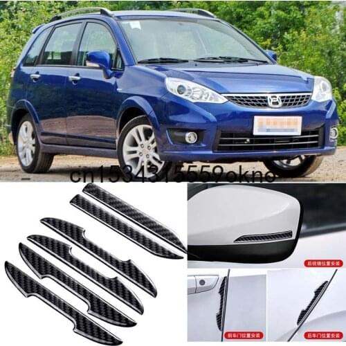 For Suzuki ignis Jimny Kizashi S-Cross Swift SX4 Vitara Car Side Door Edge Mirror Guard Bumper Trim Protector Stickers 6Pcs