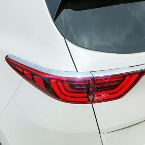 For KIA Sportage 4 QL KX5 2016/17/18 Car Styling Accessories ABS Chrome Rear Tail Lights Frame Eyebrow Decoration