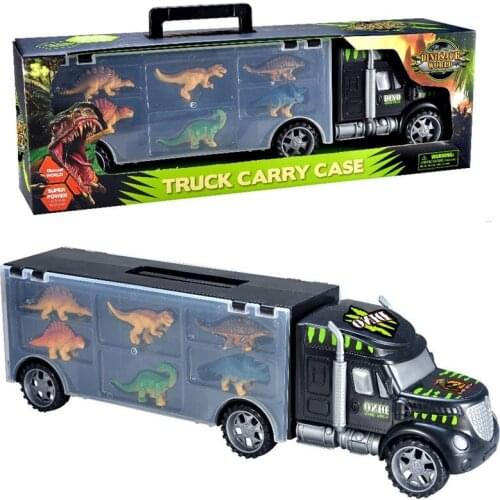 Car Toys For Boys Plastic Interactive Car Toys For Children Diecast Dinosaur Cars Truck Toy Transport Vehicle Kids Birthday Gi