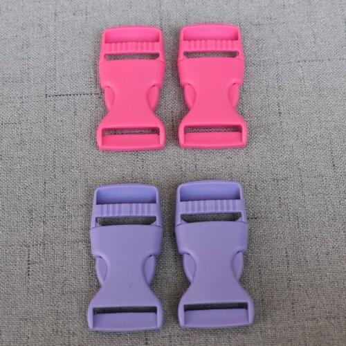 100 Pcs/Lot 20mm/25mm Colourful Plastic Release Buckle Strap For Bag Dog Collar Necklace Bracelet Paracord Sewing Accessory