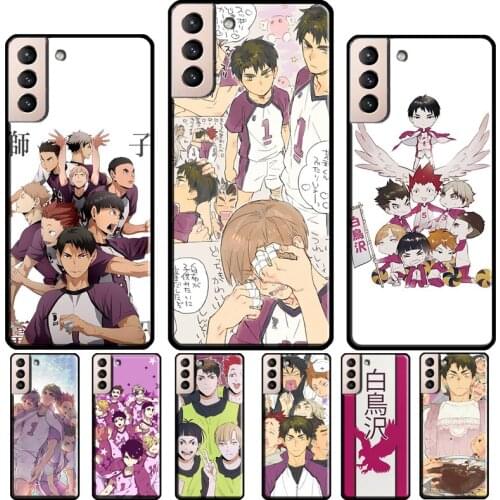 Haikyuu!! Shiratorizawa Silicone Case For Samsung Galaxy S21 S20 FE S8 S9 S10 Plus Note 10 9 Note 20 Ultra Coque