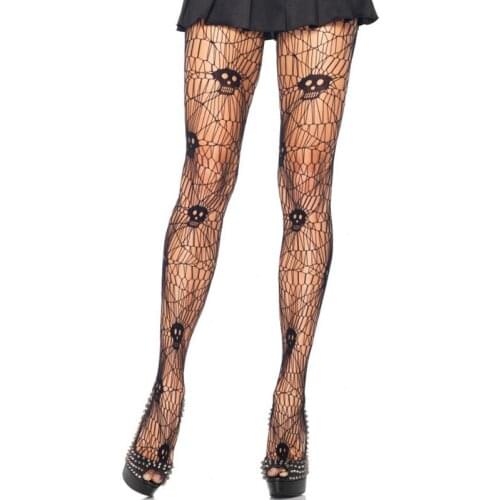 Kawaii Socks Halloween Mesh Socks Sexy Spider Mesh Pantyhose Skull Stockings Ladies Mesh Socks Sexy Stockings Fishnet Stockings