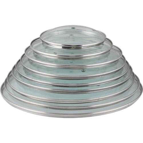 14-40cm Cookware Reinforced Glass Lid Tempered Wok Lid Pyrex Glass Round Chef Pan Lid with Knob Premium Quality Pan Cover