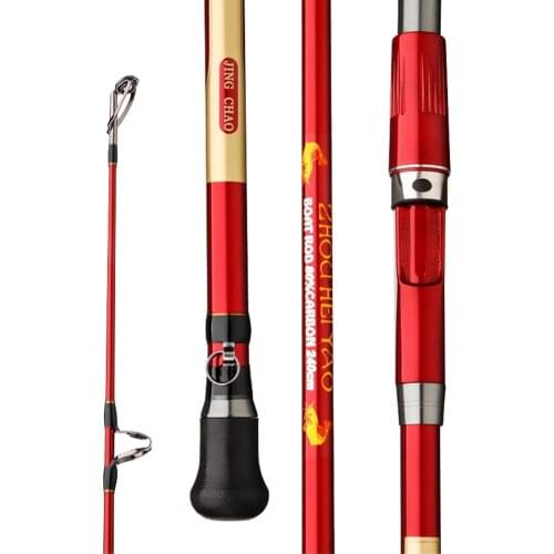 Saltwater Offshore Heavy Trolling Sea Fishing Rod 3-Section Big Game Conventional Boat Fishing Roller Pole Portable Travel Poles