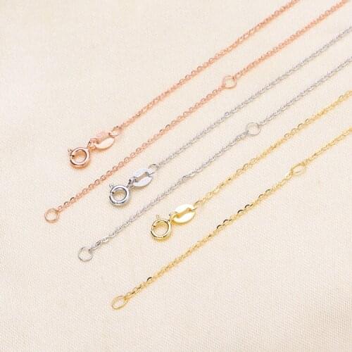 Wholesale 925 Sterling Silver Necklace Chain 45CM Long, 5pcs/lot