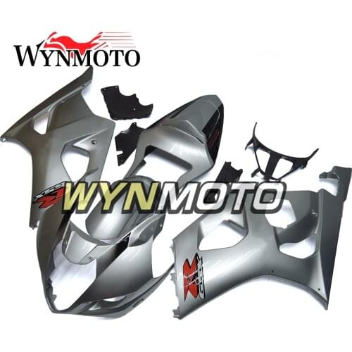 Complete Fairings Kit For GSXR1000 2003-2004 03 04 K3 Injection ABS Plastics Fairings Cover Black Silver Bodywork Cowlings Frame