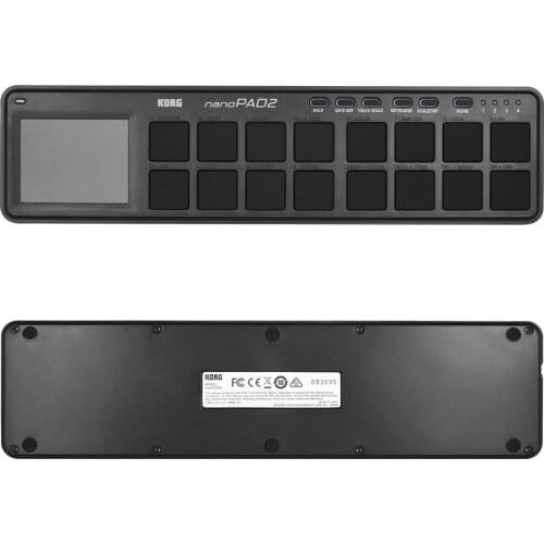 KORG nanoPAD2 Slim-Line Portable USB MIDI Pad Controller 16 Tripper Pads with USB Cable MIDI Controller MIDI Keyboard Parts