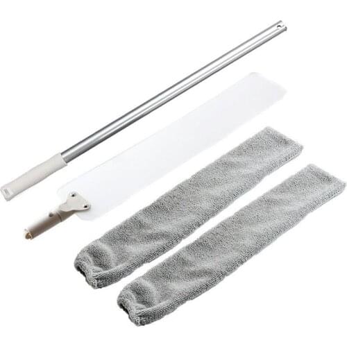 Bedside Dust Brush Flexible Long Handle Mop Household Dusty Microfibre Duster Q1QC